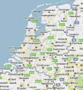 Kaart van Nederland