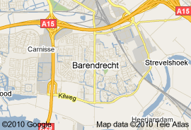Kaart van Barendrecht Zuid-Holland