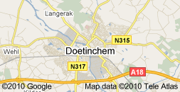 Kaart van Doetinchem Gelderland
